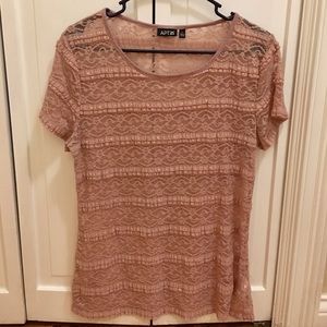 Apt. 9 Dusty Rose Pink Top - Large